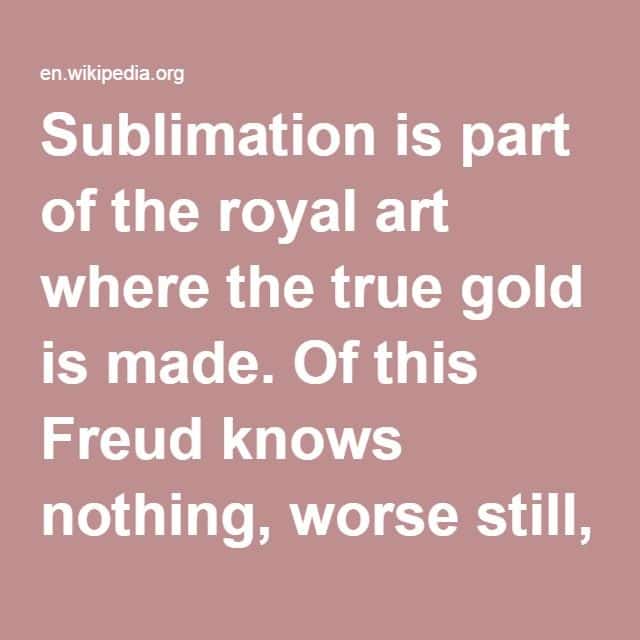 Sublimation (psychology)