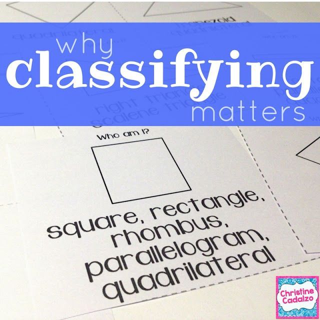 Teach Think Elementary: Why we need to classify quadrilaterals ...
