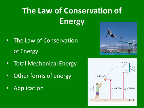 The Law of Conservation of Energy and Efficiency
