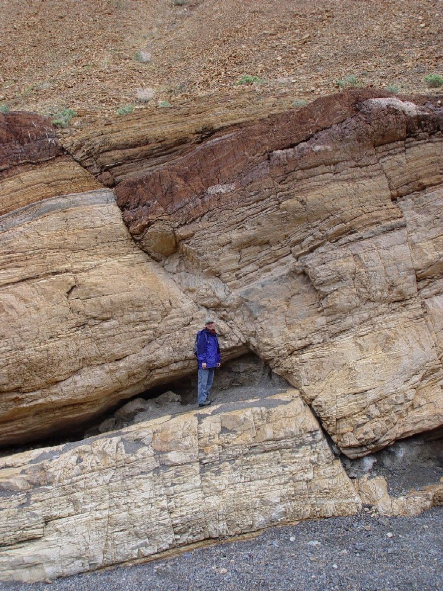 What about this fault? Look at the rock layers ...