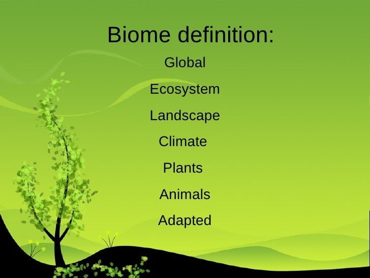 What Characteristics Do Different Biomes Have
